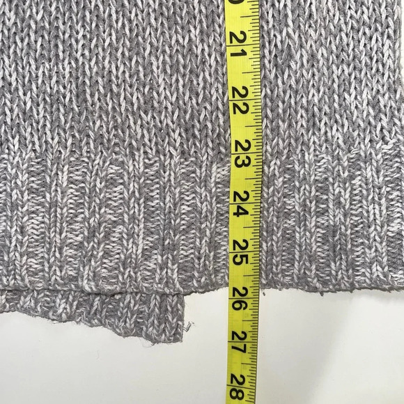 aerie Light Gray Marled Tight Knit Oversized Pullover Sweater Small Women’s - Picture 11 of 14